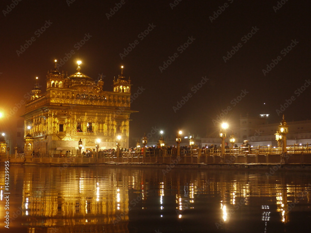 Floodlit Golden Temple, Amritsar