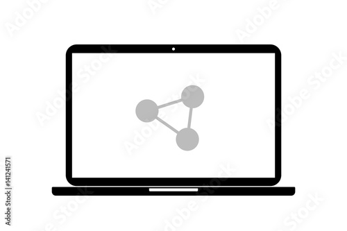 Laptop - Kommunikation - soziales Netzwerk