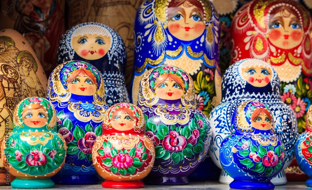 Matryoshka toy traditional russian souvenir Matryoshka toy traditional russian souvenir