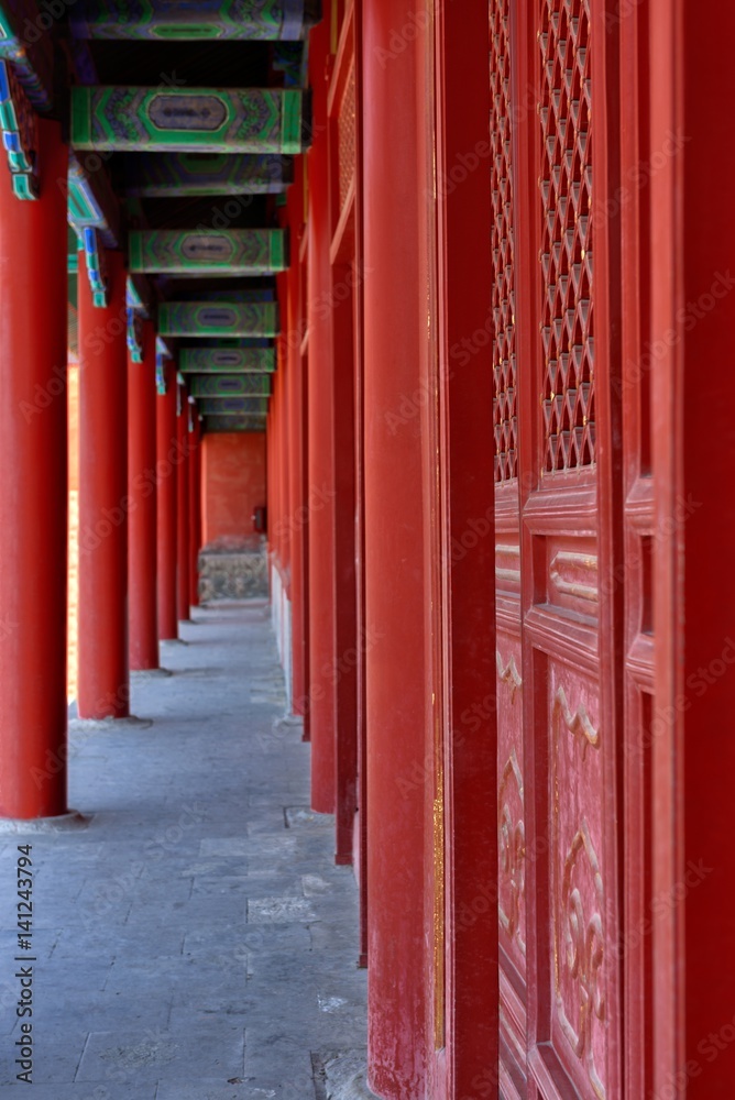Traditional Chinese building under blue sky Traditional Chinese building under blue sky