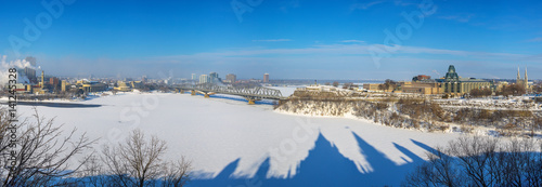 shadows in the snow photo