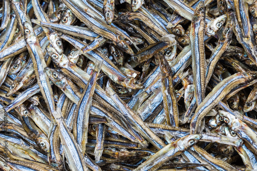 background picture of dried anchovies background picture of dried anchovies