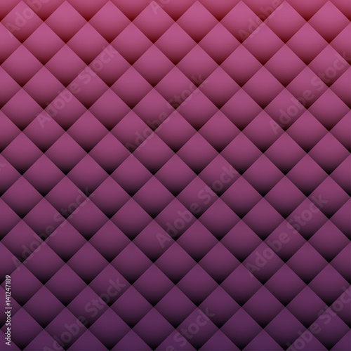 Padded upholstery vector pattern texture in shades of purple, gradient