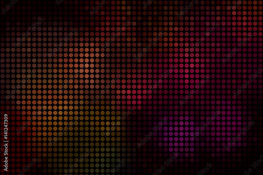 gradient color dot glow on black background