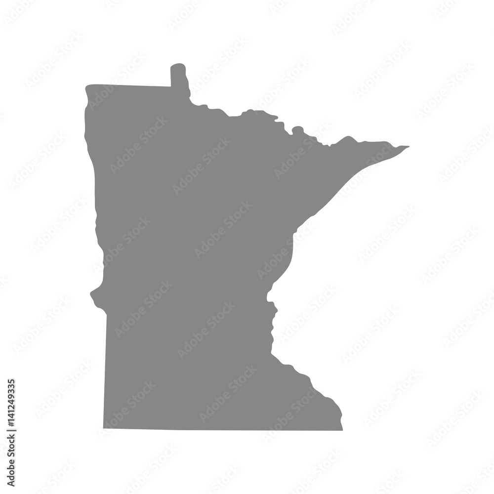 map of the U.S. state of Minnesota map of the U.S. state of Minnesota