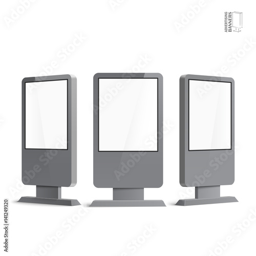 Realistic 3D outdoor lightbox advertising