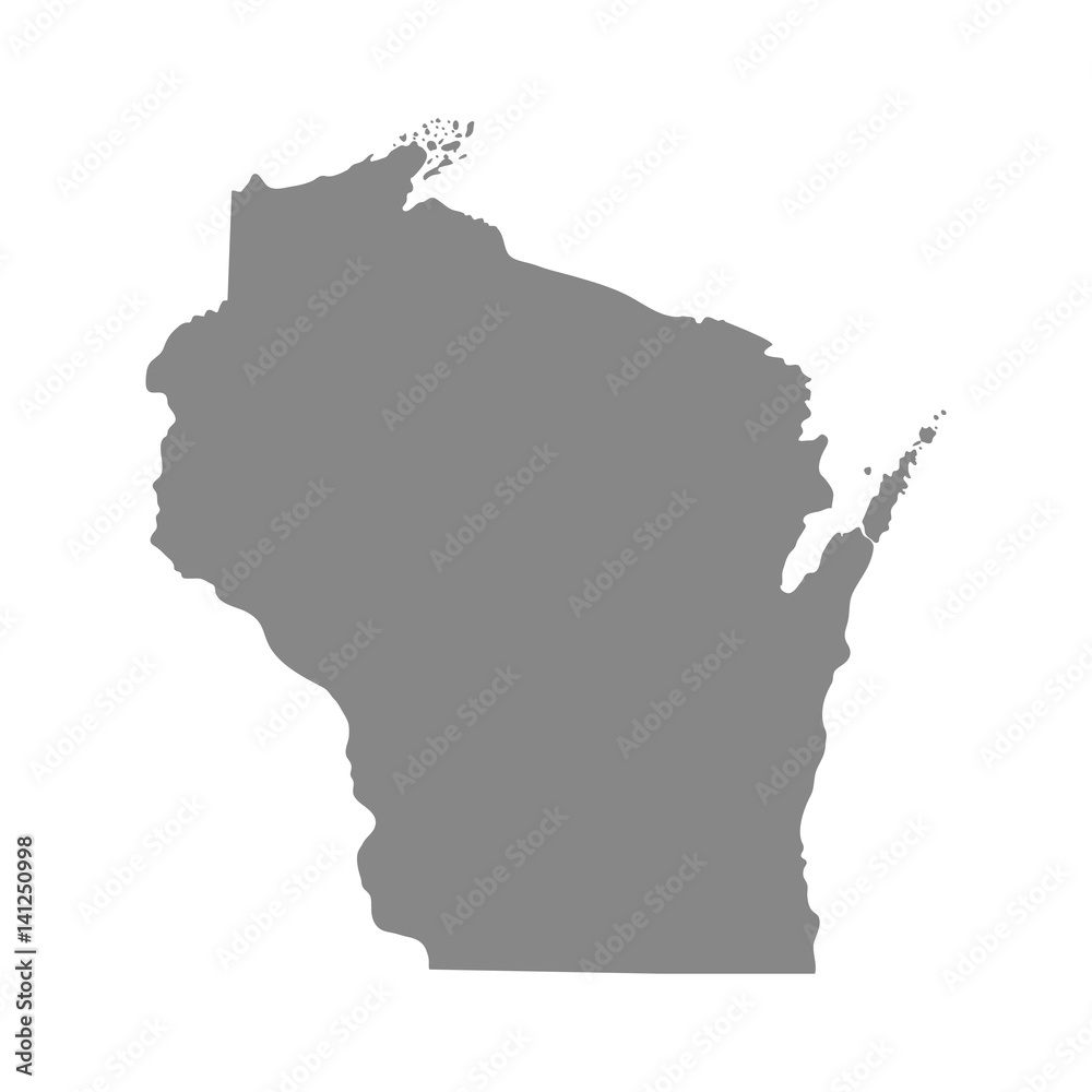 map of the U.S. state of Wisconsin map of the U.S. state of Wisconsin