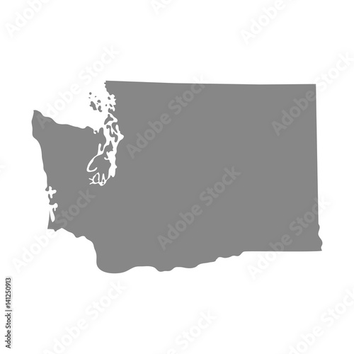 map of the U.S. state of Washington 