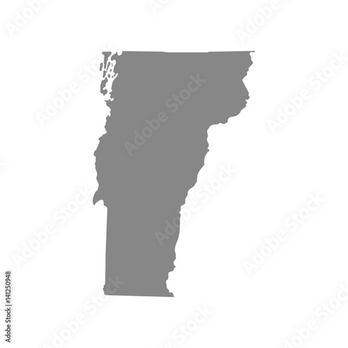 map of the U.S. state of Vermont 