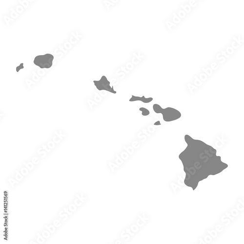 map of the U.S. state of Hawaii 