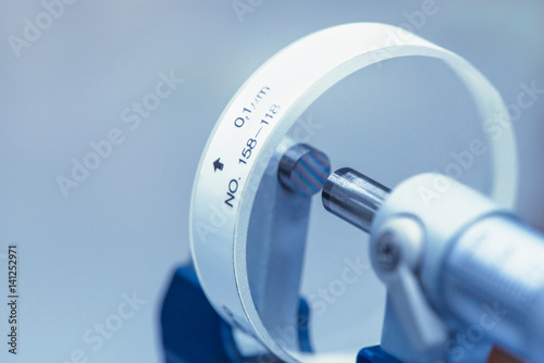 Gauge Block for micrometer calibration in laboratory.