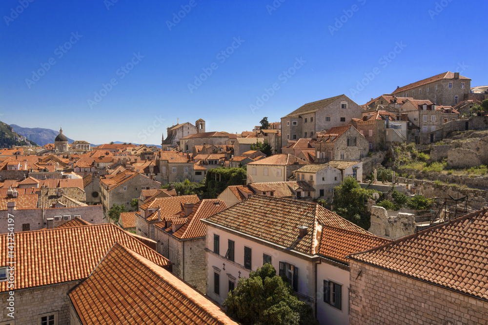 A view of Old Town Dubrovnik in Croatia