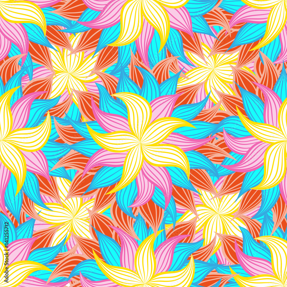 Spring or summer flowers pattern. Floral background.