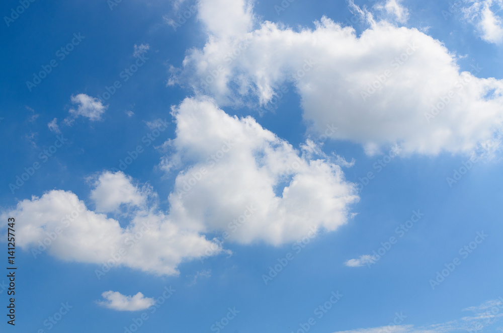 blue sky with cloud