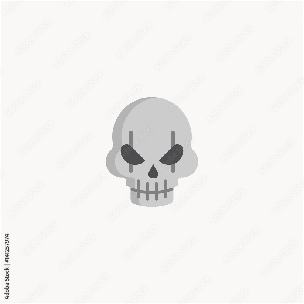 Skull icon. Halloween icon.