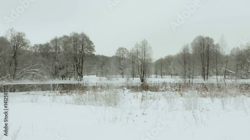 Wallpaper Mural Flying on the river. Used professional gimbal stabilazer Torontodigital.ca