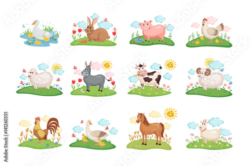 Farm animals set
