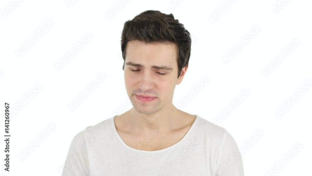 Yawning Tired Man, Work Overload Yawning Tired Man, Work Overload