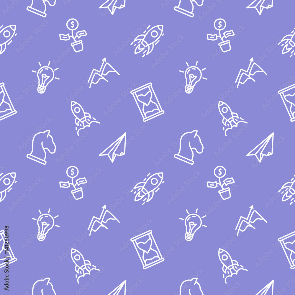 Start Up seamless pattern Start Up seamless pattern
