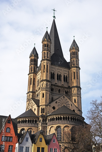 Church Gross St Martin in Cologne, Germany.