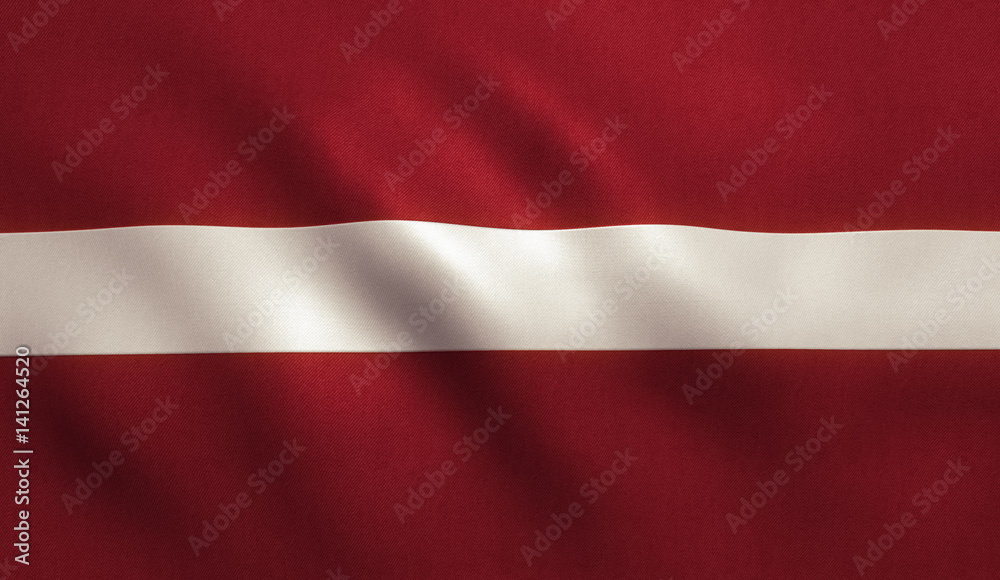 Naklejka premium Latvia Flag
