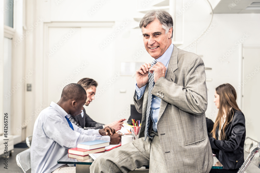 Obraz premium Senior businessman portrait