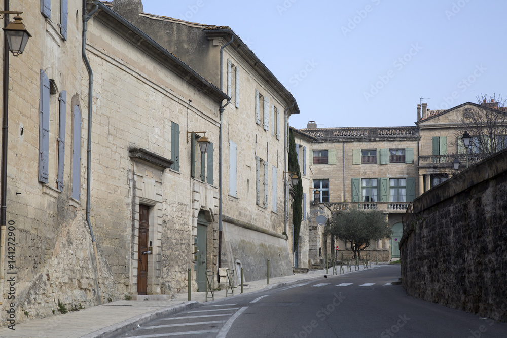 Street in Uzes; Provence; France