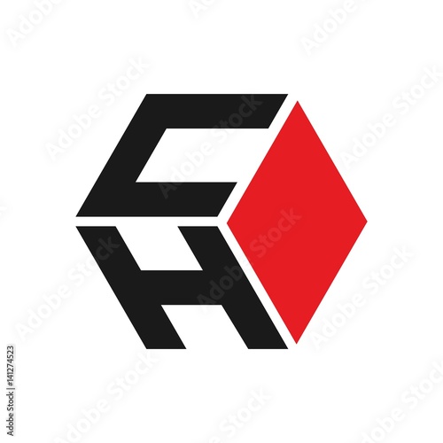 c and h logo vector. photo