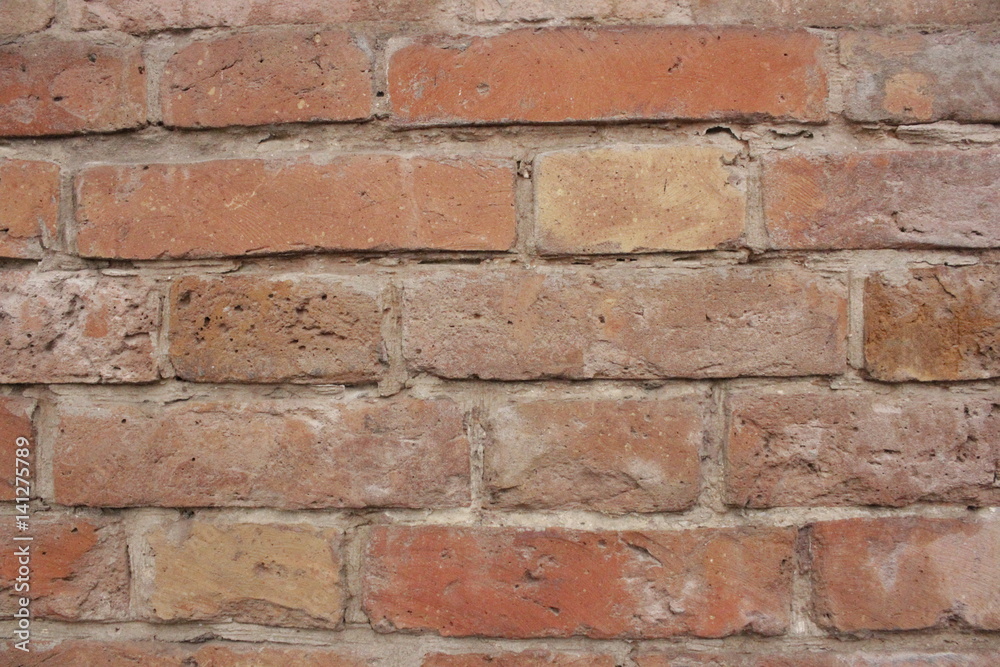 wall from old bricks