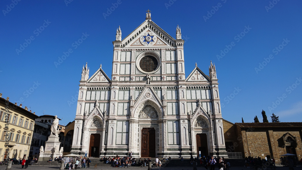 Basilica Santa Croce church in Florence