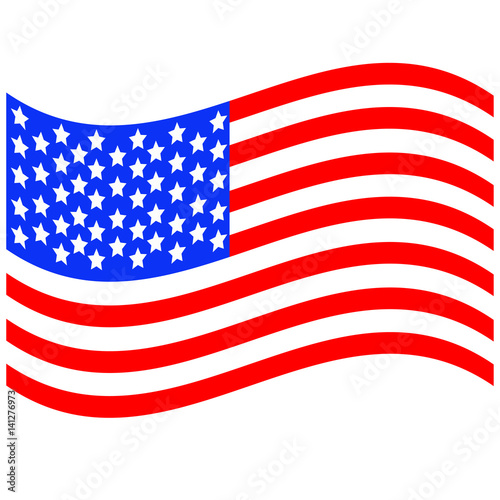 developing  flag of America