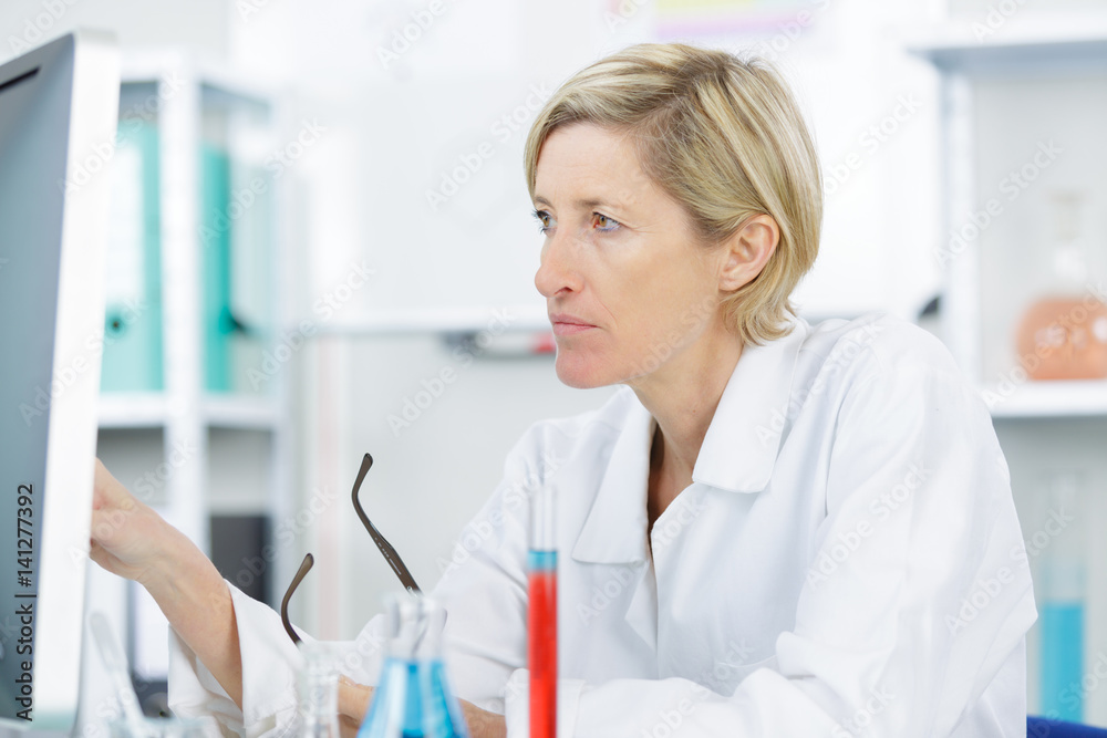 beautiful female lab worker analyzing tests beautiful female lab worker analyzing tests