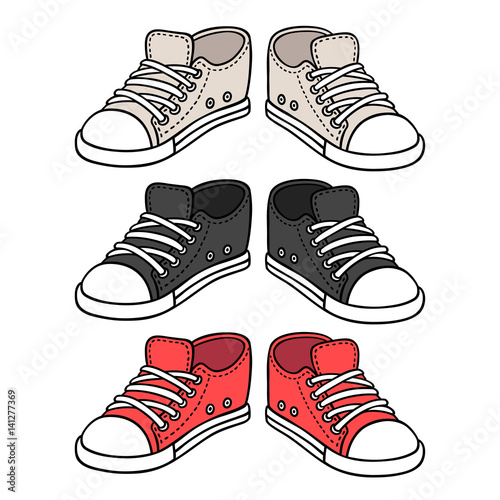 Sneakers drawing set