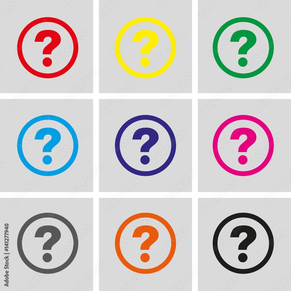 Fototapeta premium help icon stock vector illustration flat design