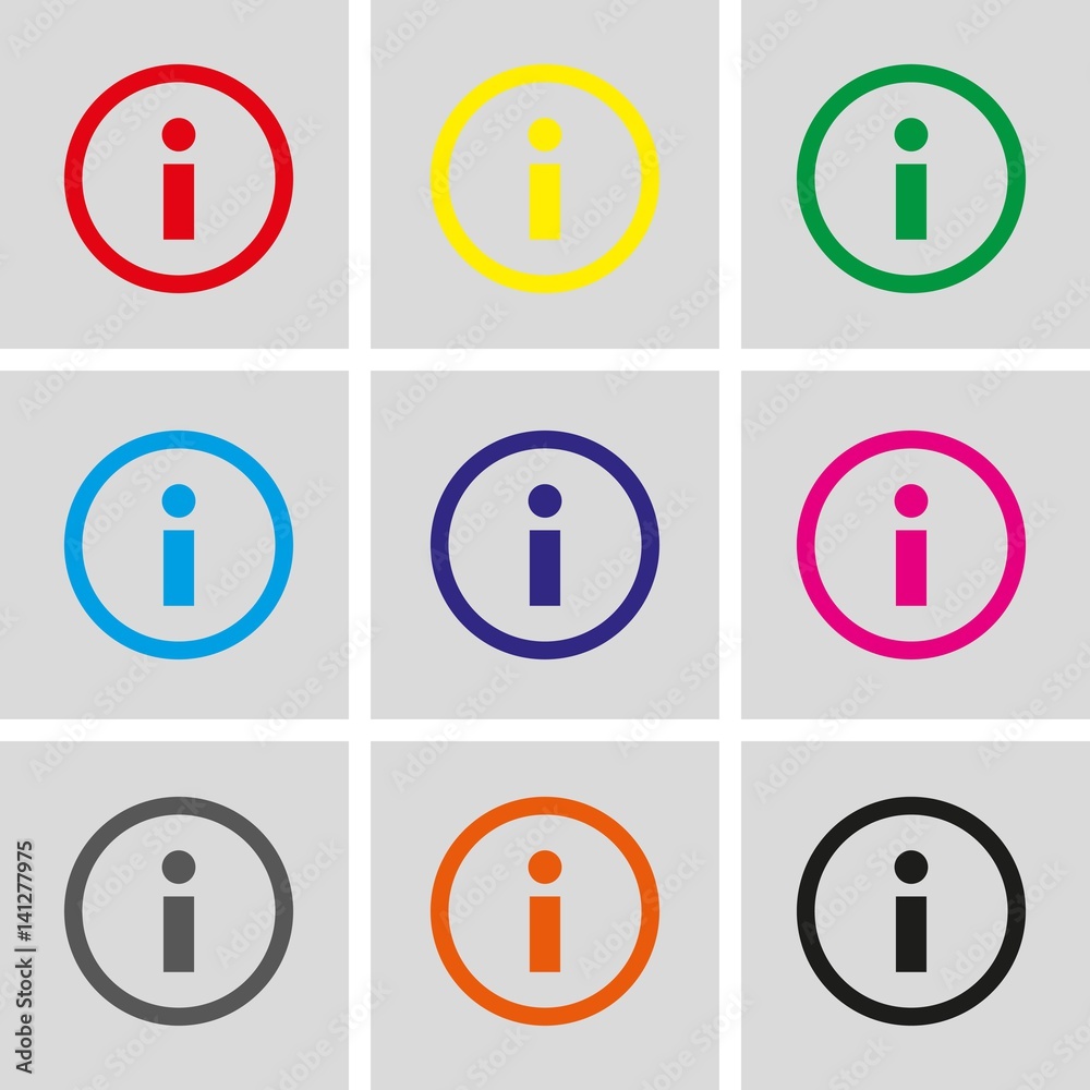 info icon stock vector illustration flat design