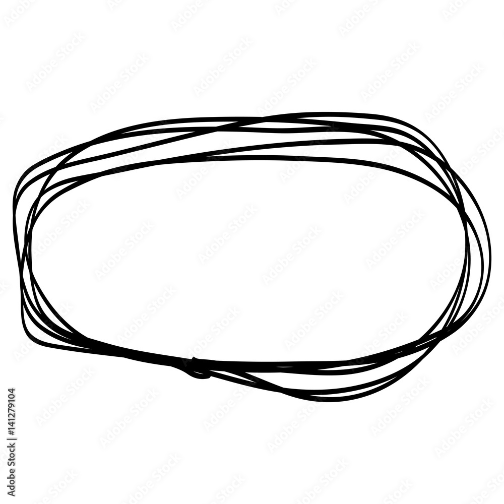 Hand drawn Circle sketch Doodle Frames. Vector illustration Hand drawn Circle sketch Doodle Frames. Vector illustration