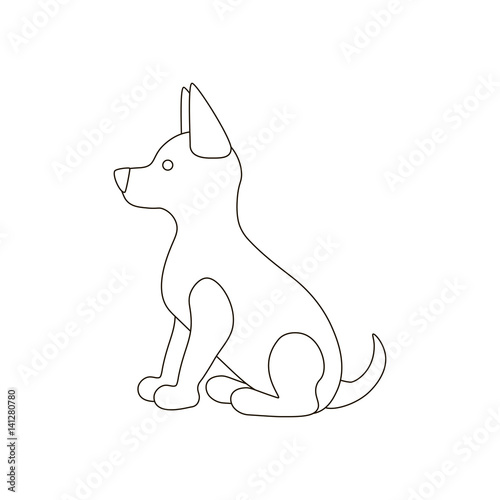 Puppy vector illustration