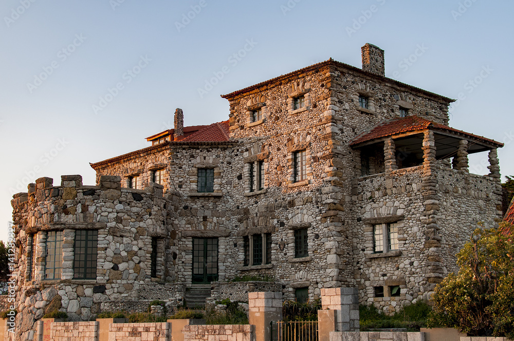 Sand stone old house in Portugal