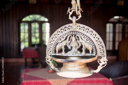 Devi Kamala indian goddess elephant sculpture photo