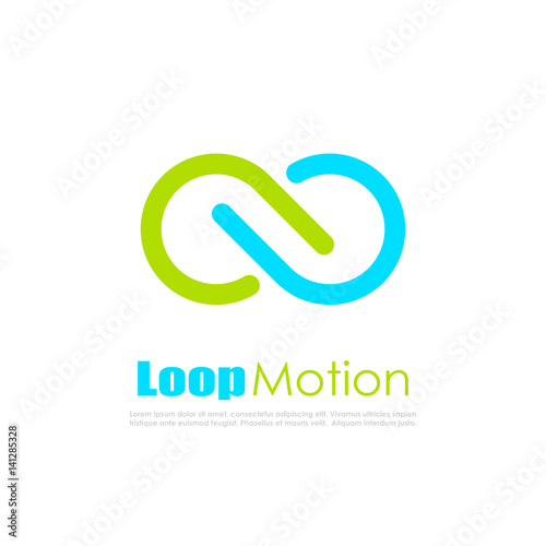 Infinite loop vector logo
