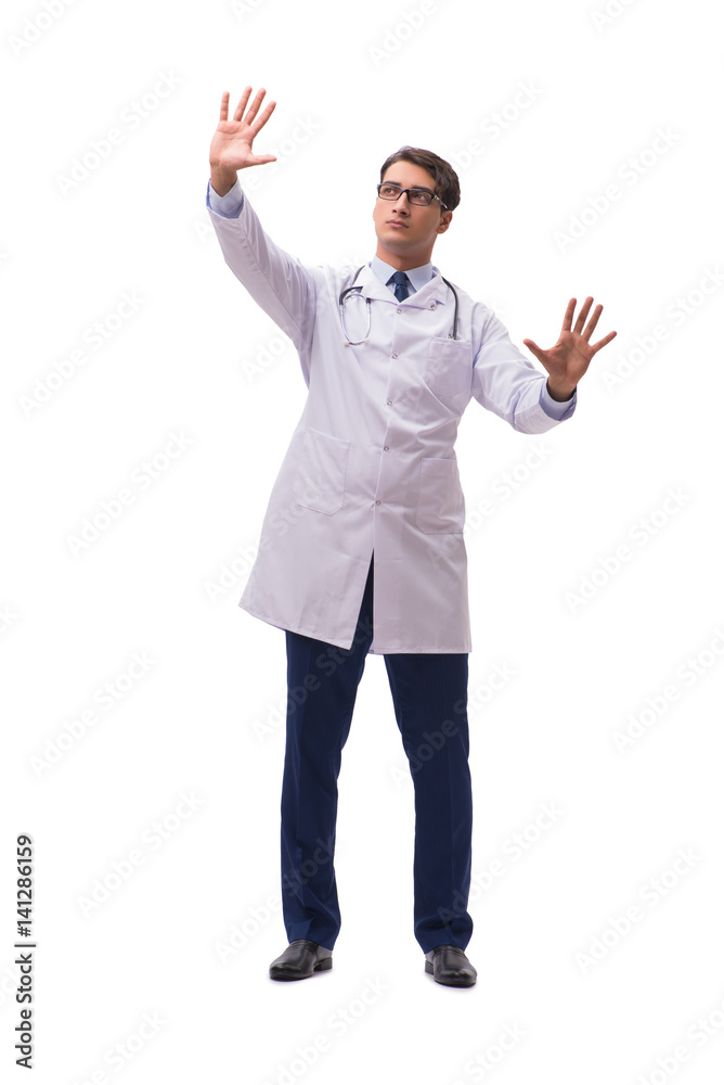 Young doctor isolated on white background Young doctor isolated on white background