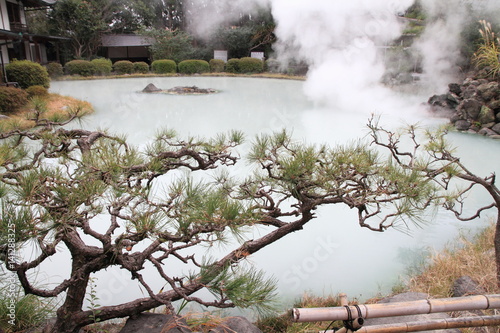 Shiraike jigoku (hell) in Beppu, Oita, Japan photo