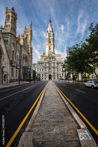 Obraz na płótnie Philadelphia City Hall w salonie