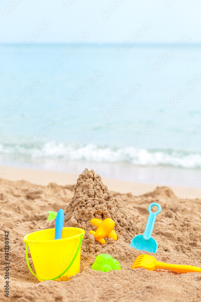 toys for sandboxes against the sea and the beach toys for sandboxes against the sea and the beach