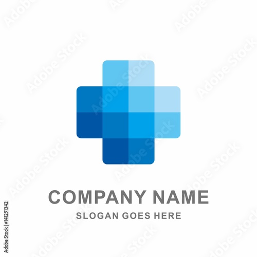 Medical Pharmacy Geometric Cross Square Pixel Digital Computer Hospital Business Company Stock Vector Logo Design Template 