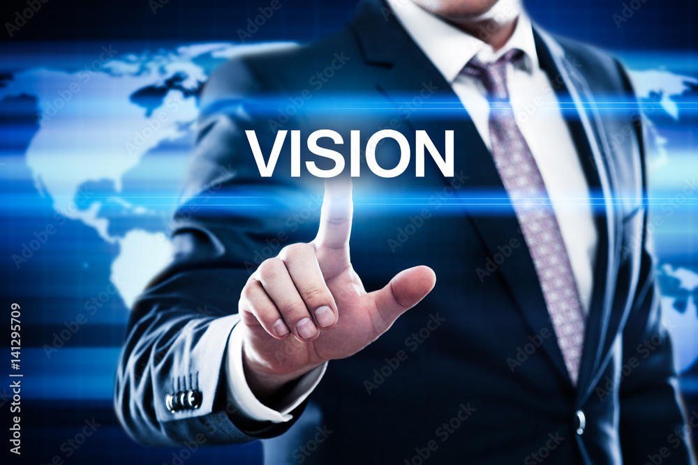 Vision Mission Strategy Company Goals Business Success Concept Vision Mission Strategy Company Goals Business Success Concept