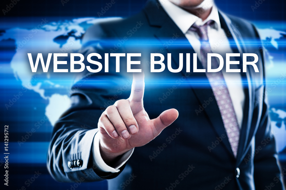 Website Builder Web Design Development Business Technology Internet Concept Website Builder Web Design Development Business Technology Internet Concept