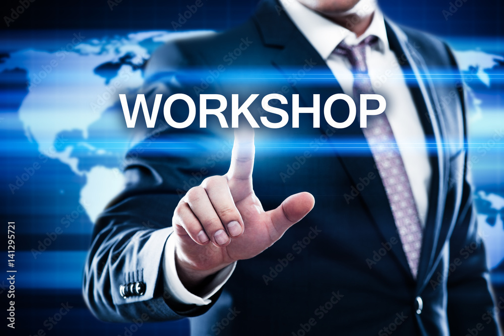Workshop Webinar Training Learning Knowledge Education Business Internet Concept Workshop Webinar Training Learning Knowledge Education Business Internet Concept