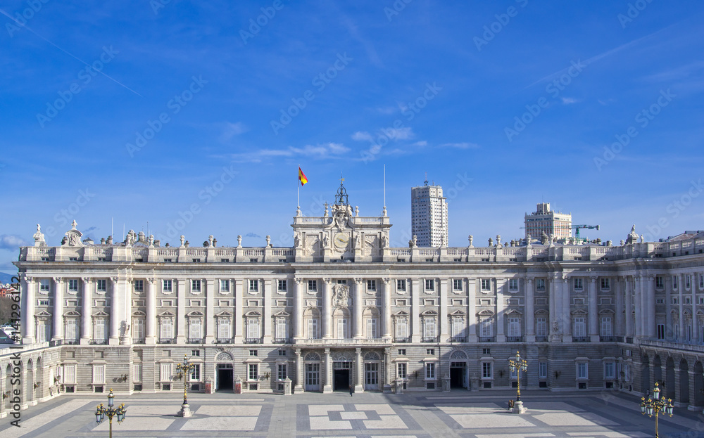 Royal palace in Madrid, Spain