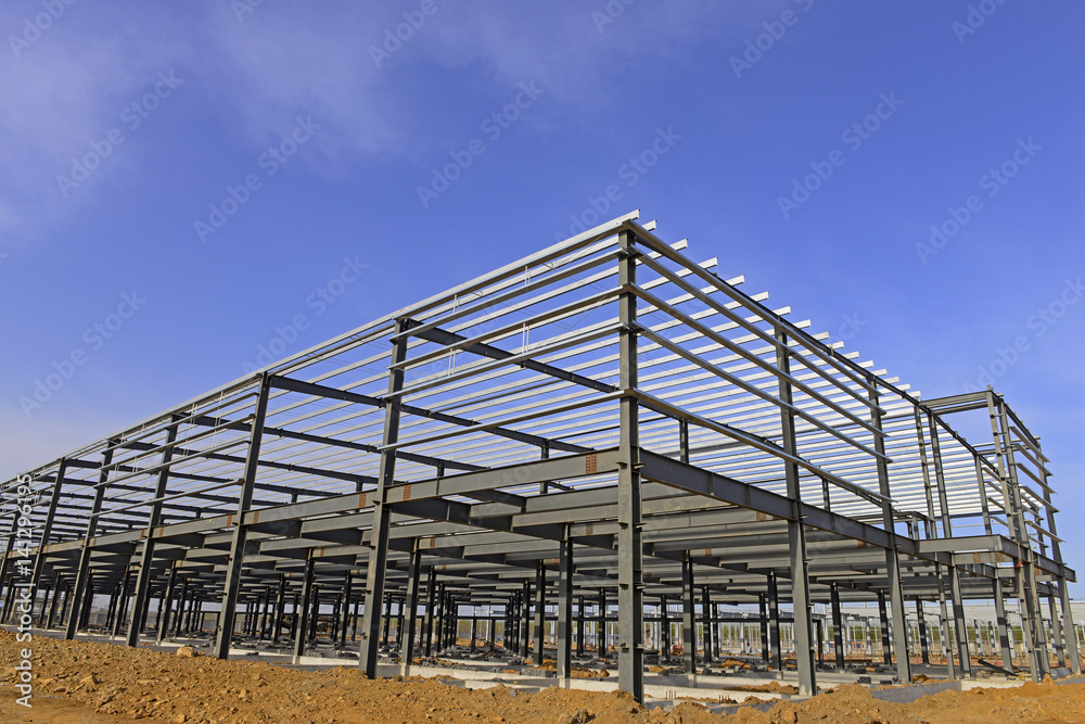 Steel structure workshop is under construction Steel structure workshop is under construction